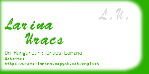 larina uracs business card